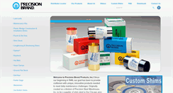 Desktop Screenshot of precisionbrand.com